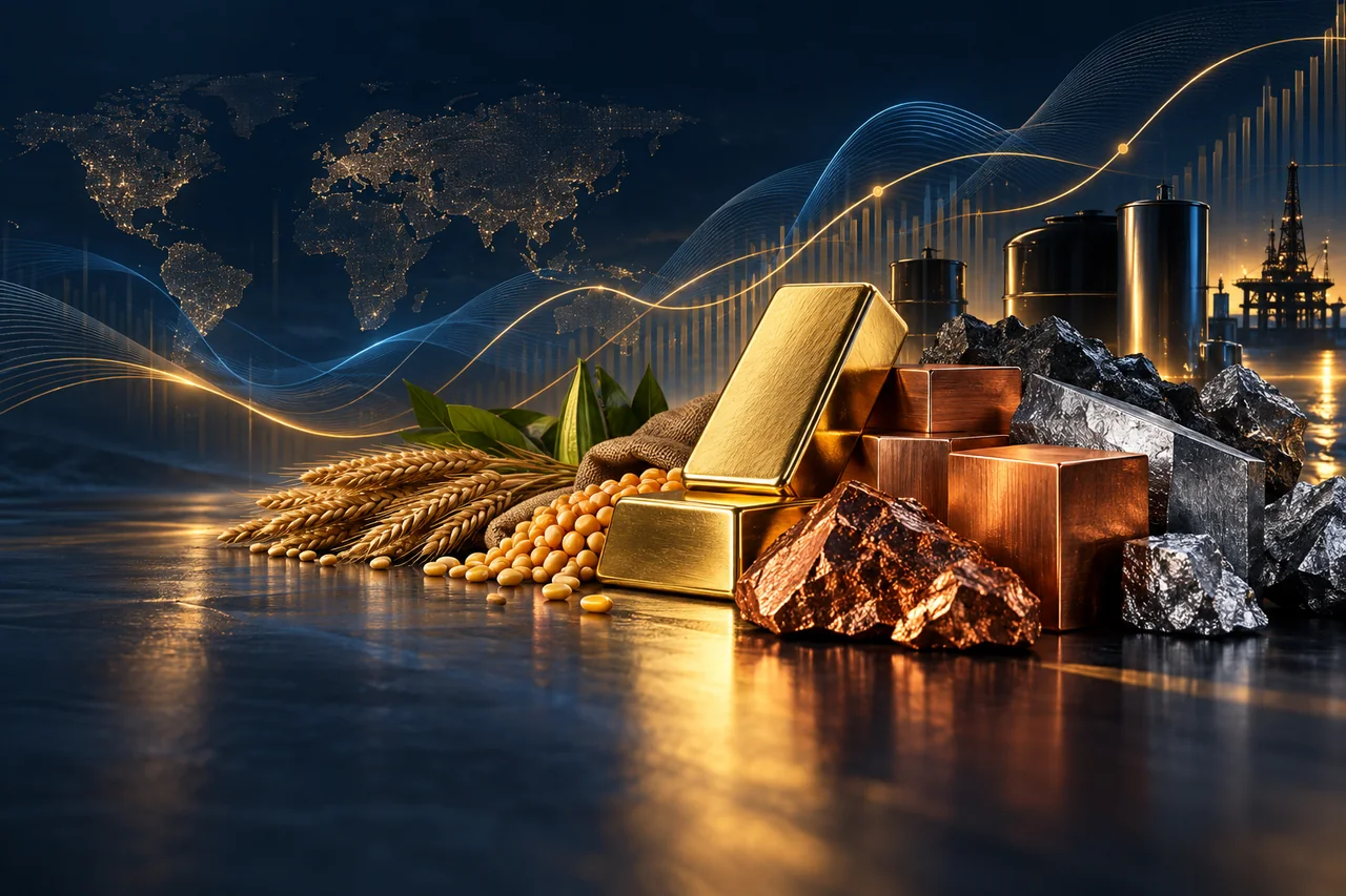 Metals, agriculture and energy-linked commodity markets