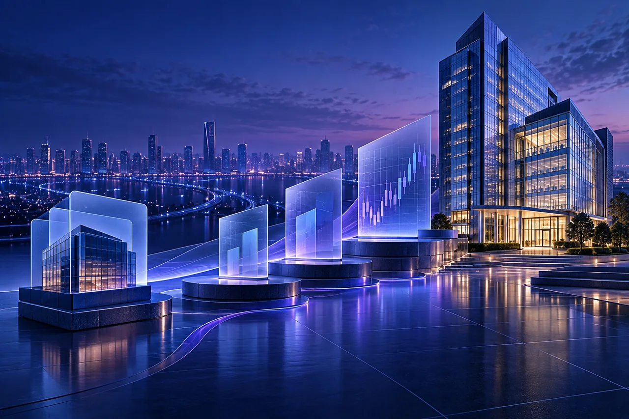 A company entering public markets through a structured listing pathway